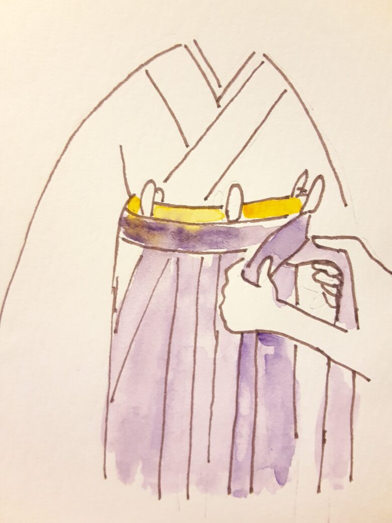 袴の着付け5-2