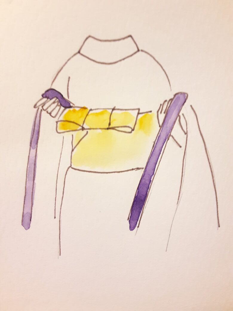 袴の着付け3-2