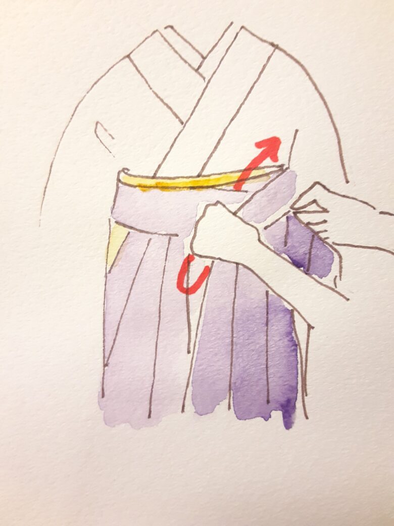 袴の着付け11