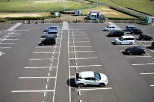 駐車場を撮影した写真