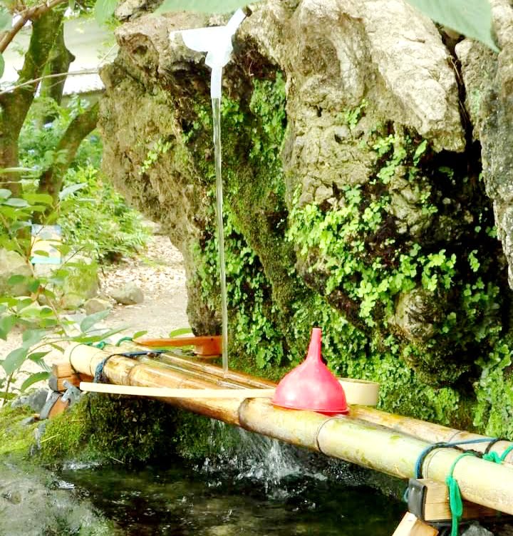 藤森神社の湧き水を撮影した写真