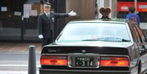 京都のタクシーを撮影した写真