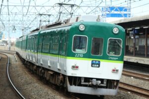 無料サイトの京阪電車の写真