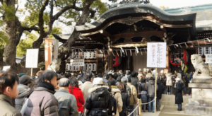 石切神社の初詣混雑を撮影した写真