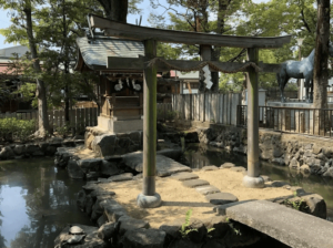 石切神社の水神社を撮影した写真